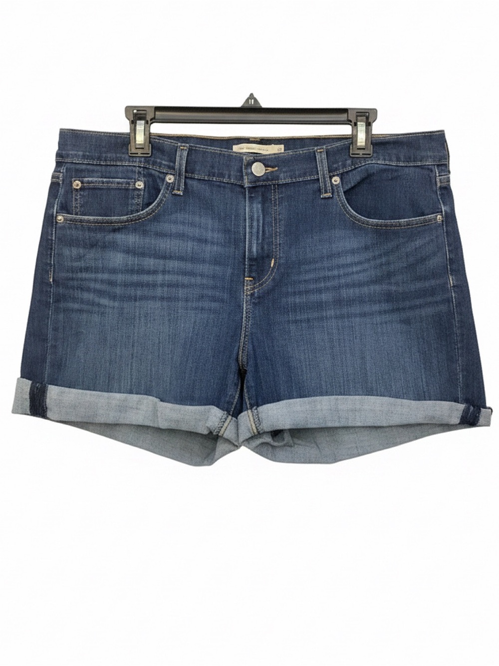 Levi Denim Cuff Hem Shorts • NWOT • 19.5" waist, 4"-6" inseam, 11" rise